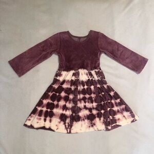 Girls purple tie dye dress. Size 4T